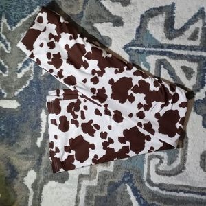 Cow print Bootcut pants